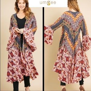 UMGEE  Piece Of My Heart Kimono/duster/cardigan